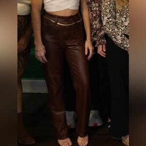 Abercrombie & Fitch Chocolate Leather Pants
